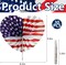 30 Pcs 4th of July Patriotic Themed Paper Fans, American Flag Star and Stripe Folding Fans, Independence Day Red White Blue Handheld Fans for Summer Memorial Day Party Decor Supplies